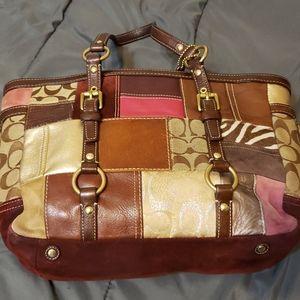 Coach Holiday Patchwork Bag
